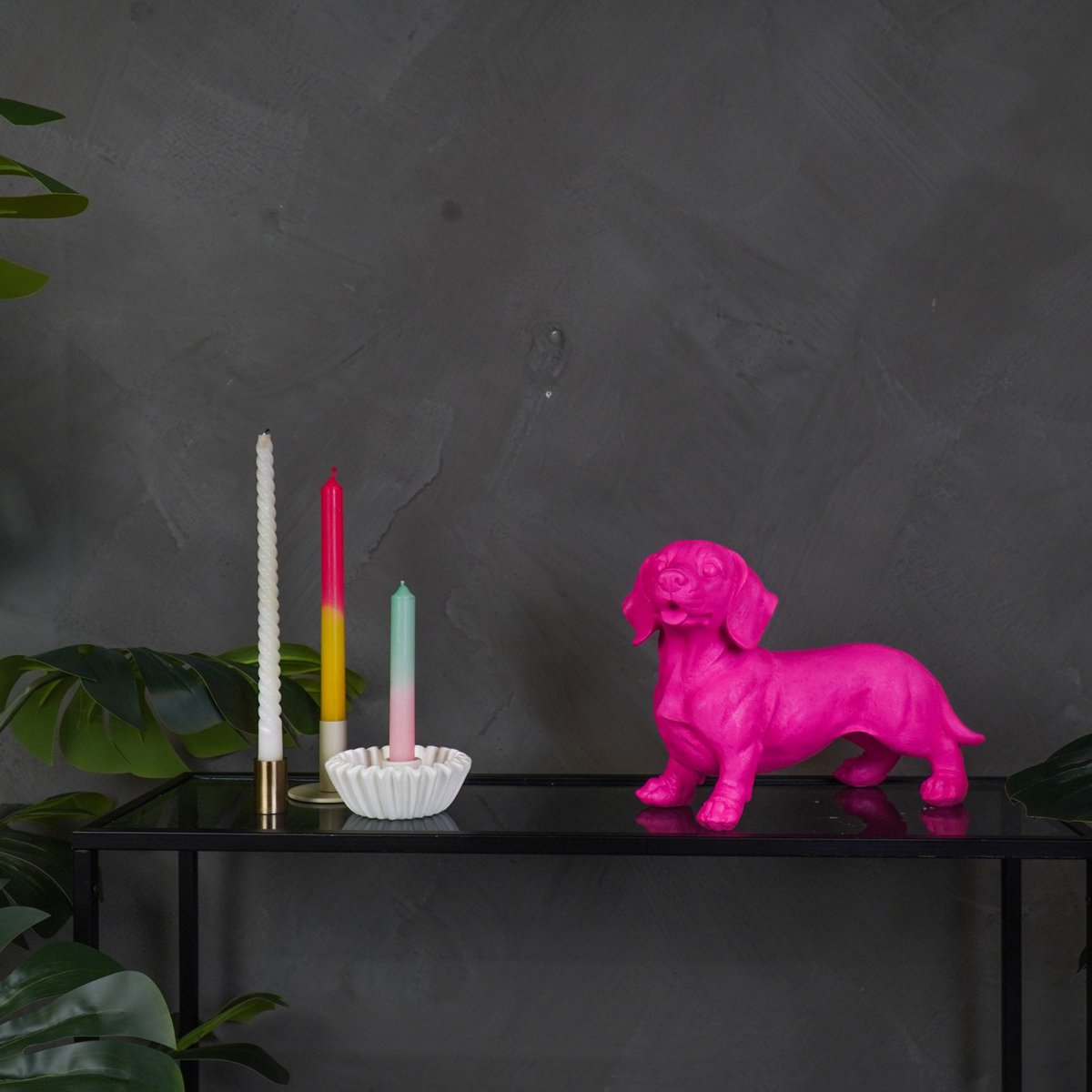 Ornament Tackle Hond Roze