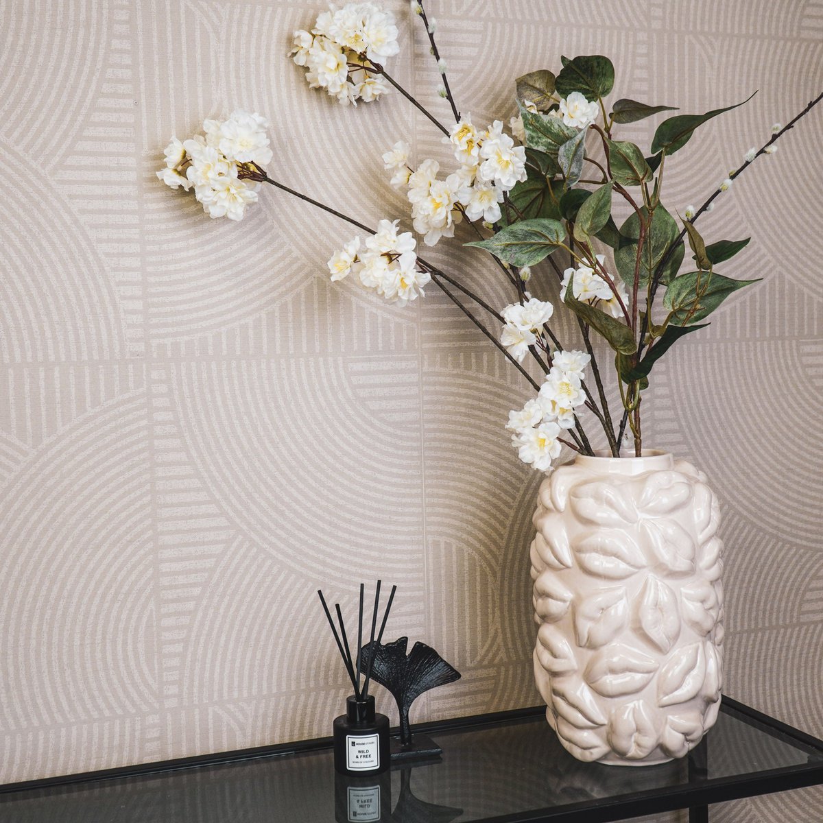 Kusjes Vaas beige