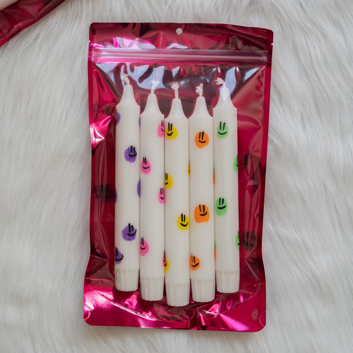VIVID INSTANT HAPPINESS KAARSSEN- SET VAN 5