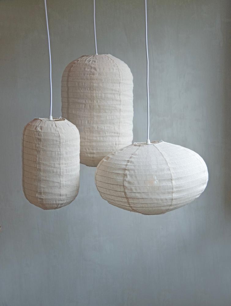 Leeff| - Linnen hanglamp 'Lenn' (Maat L)