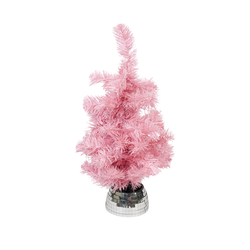 Kunstmatige boom- Xmas Tree- LED -licht - Batterij - roze - 50 cm