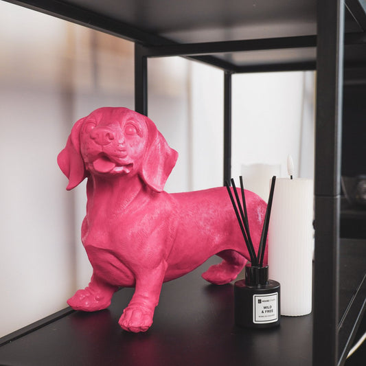 Ornament Tackle Hond  Roze